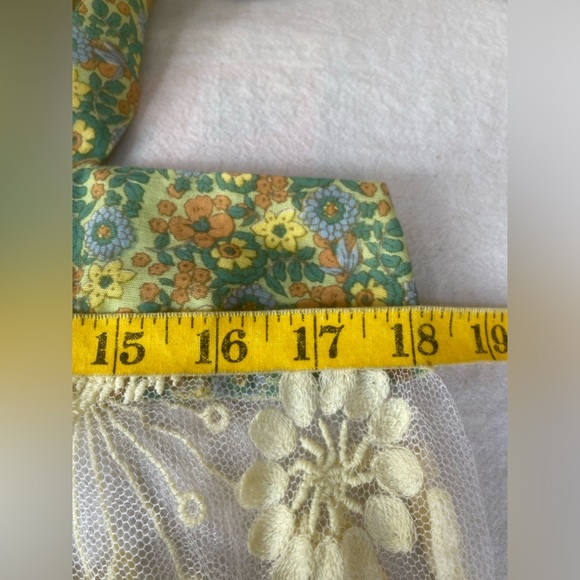 intimately free people lace & mesh shoulder tie maxi dress sz. s - Picture 8 of 12